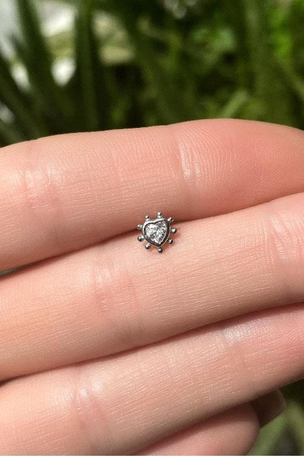 Kalp Piercing Küpe
