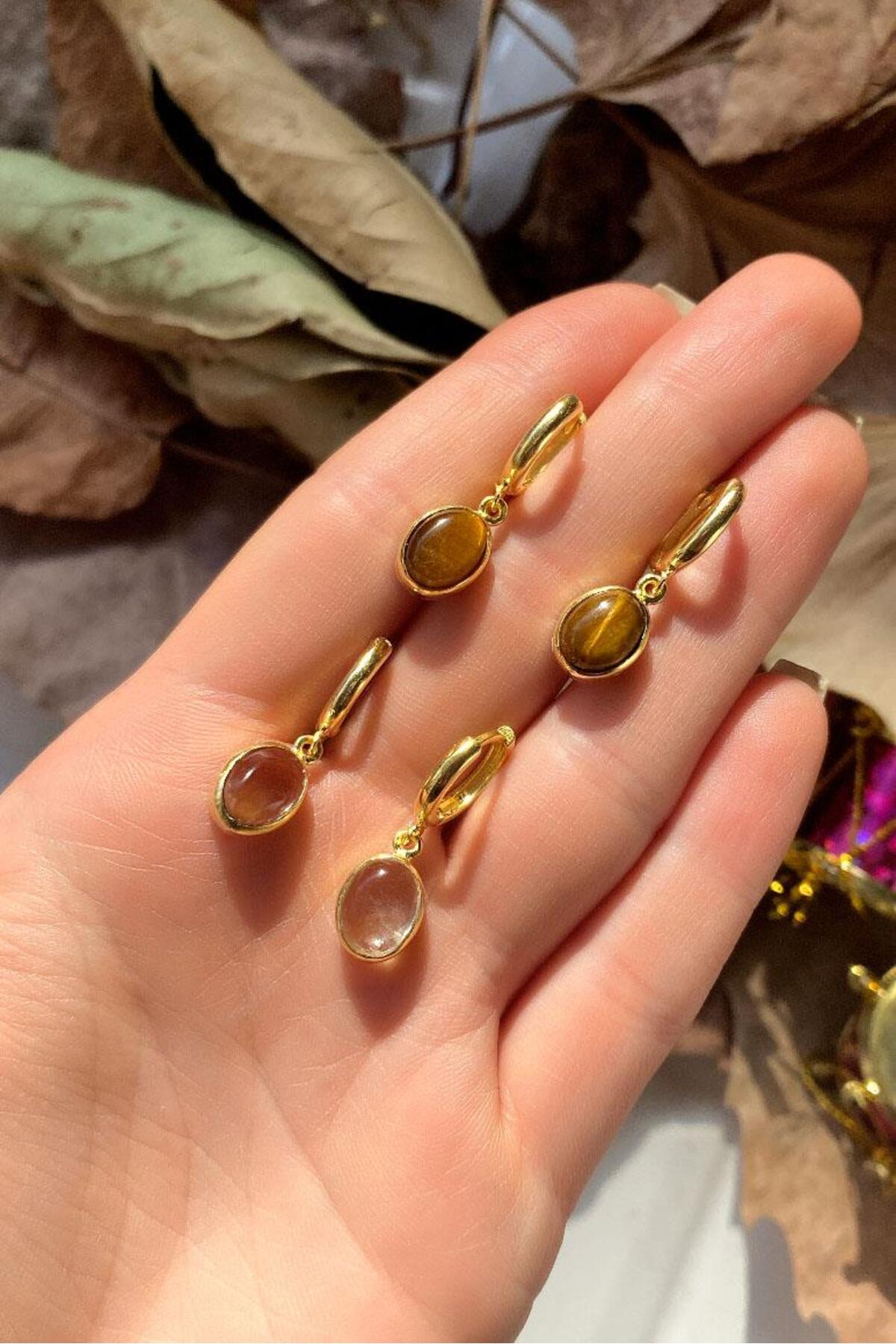 Oval Sallantılı Küpe