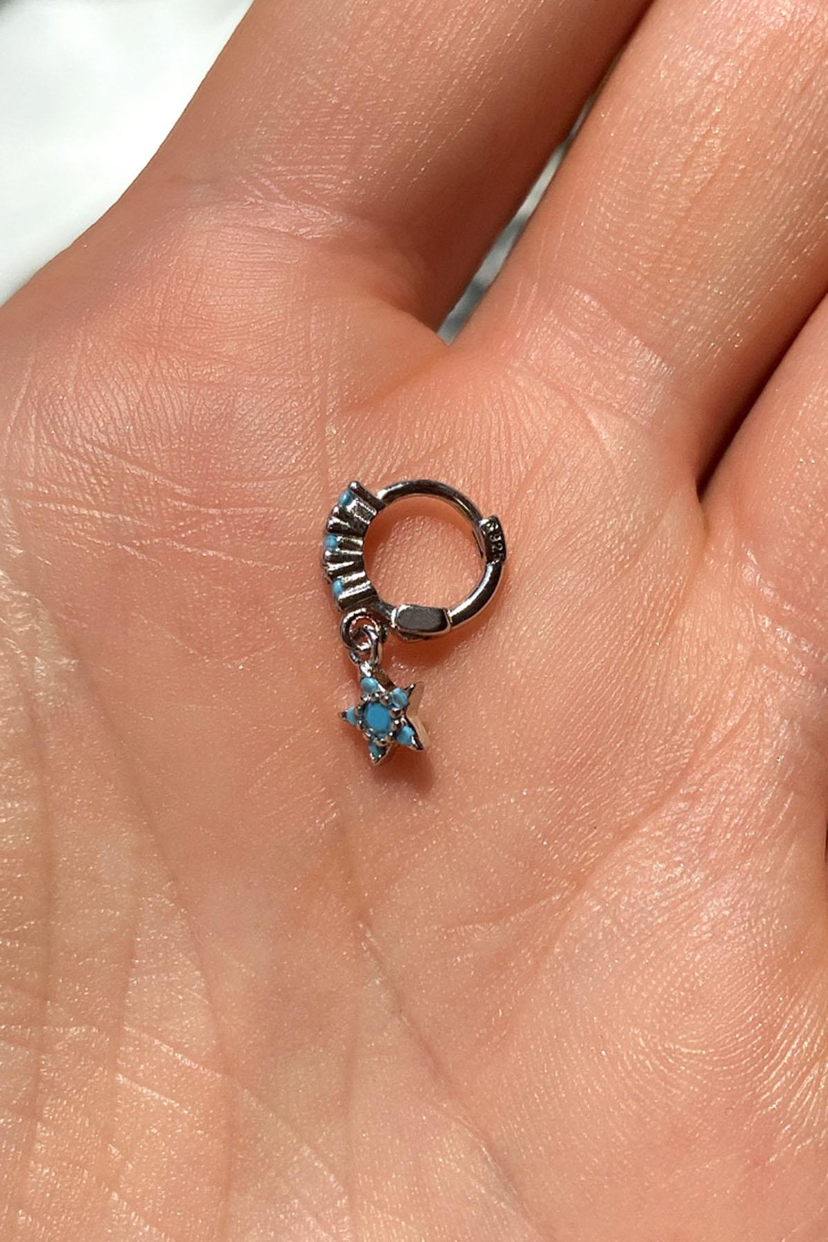 Yıldız Halka Piercing Küpe