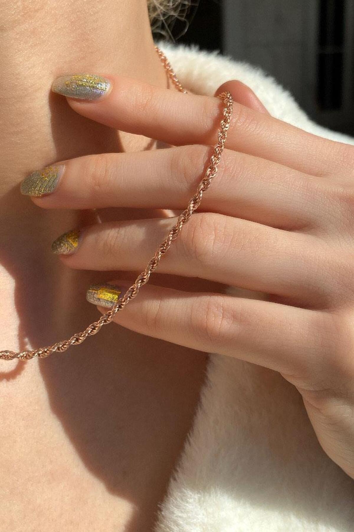 3 mm Burgu Zincir Kolye