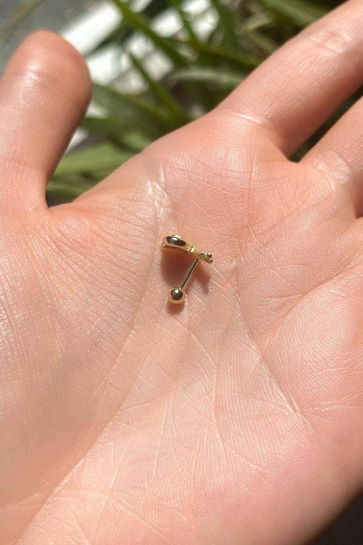 Salyangoz Piercing Küpe