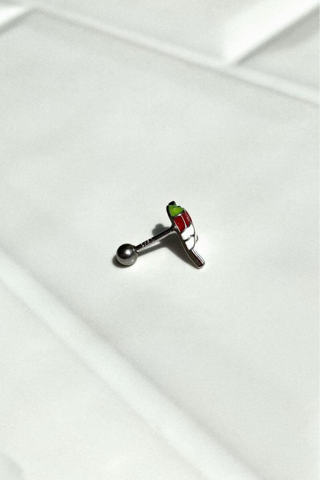Mineli Kuş Piercing Küpe