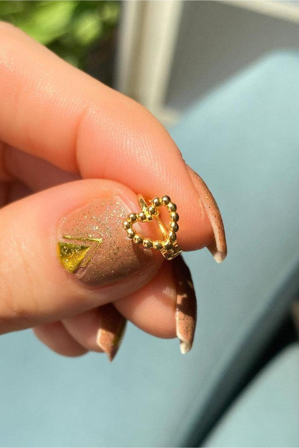 Kalp Halka Piercing Küpe