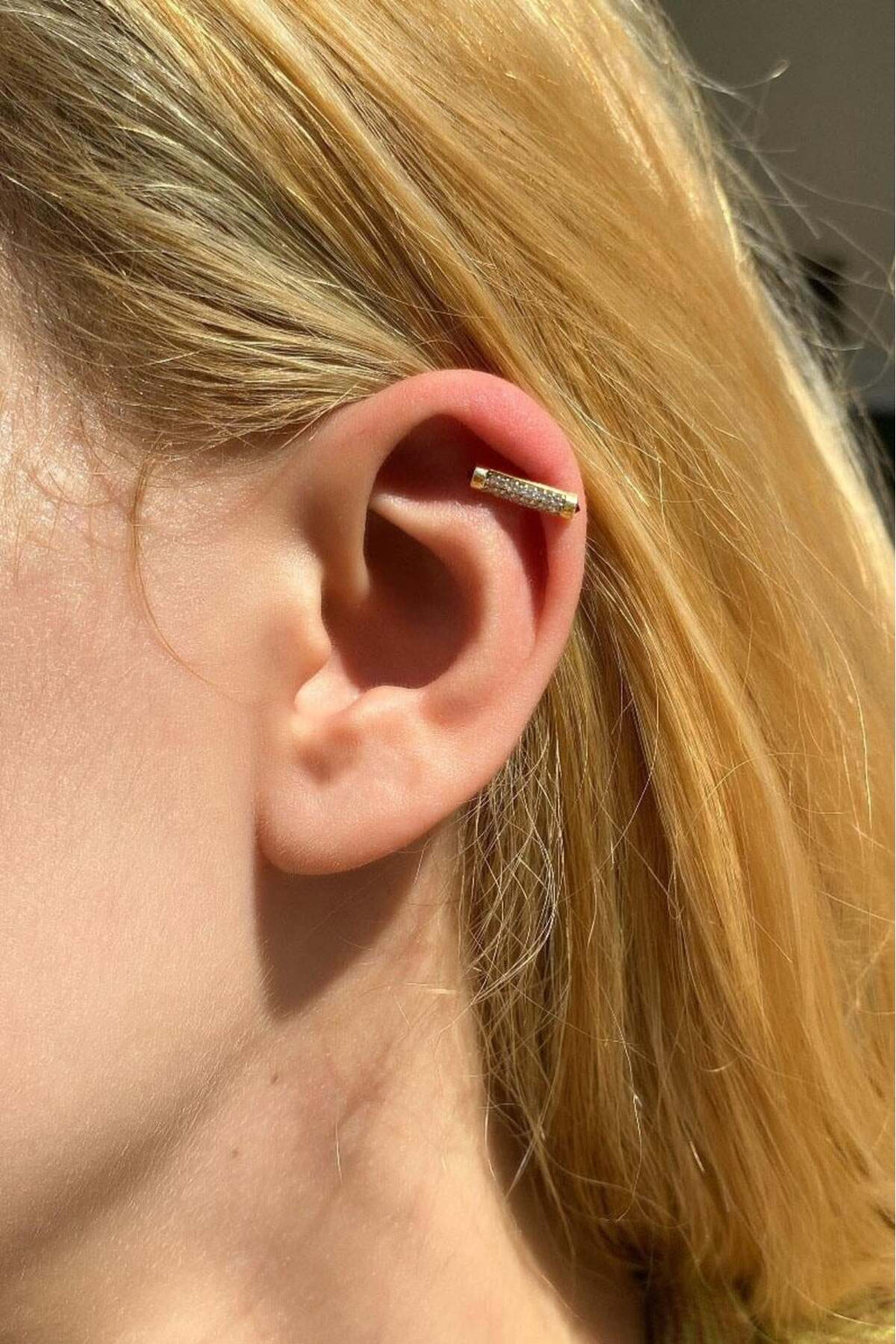 Çizgi Piercing Küpe