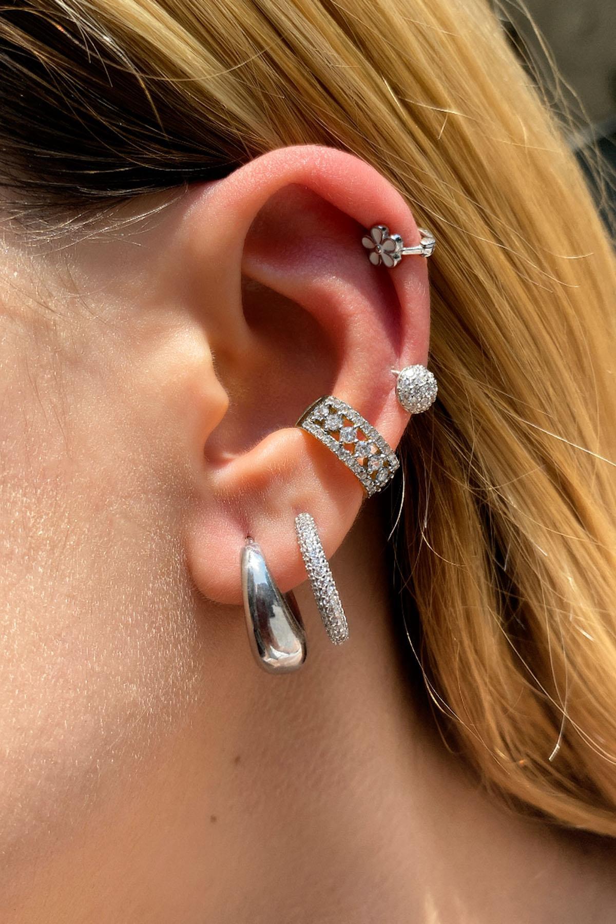 Yuvarlak Tasarım Halka Piercing Küpe