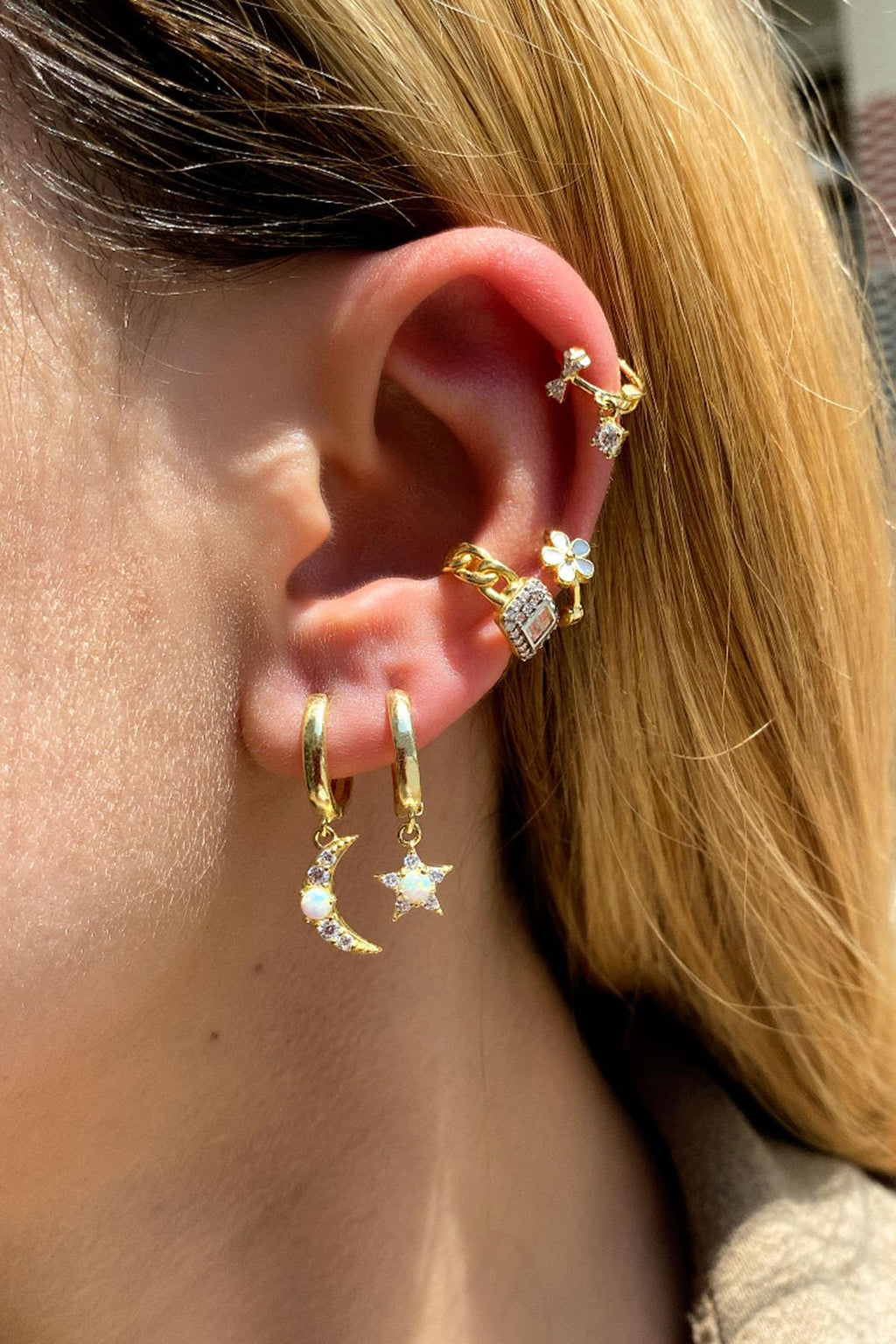 Fiyonk Tasarım Halka Piercing Küpe