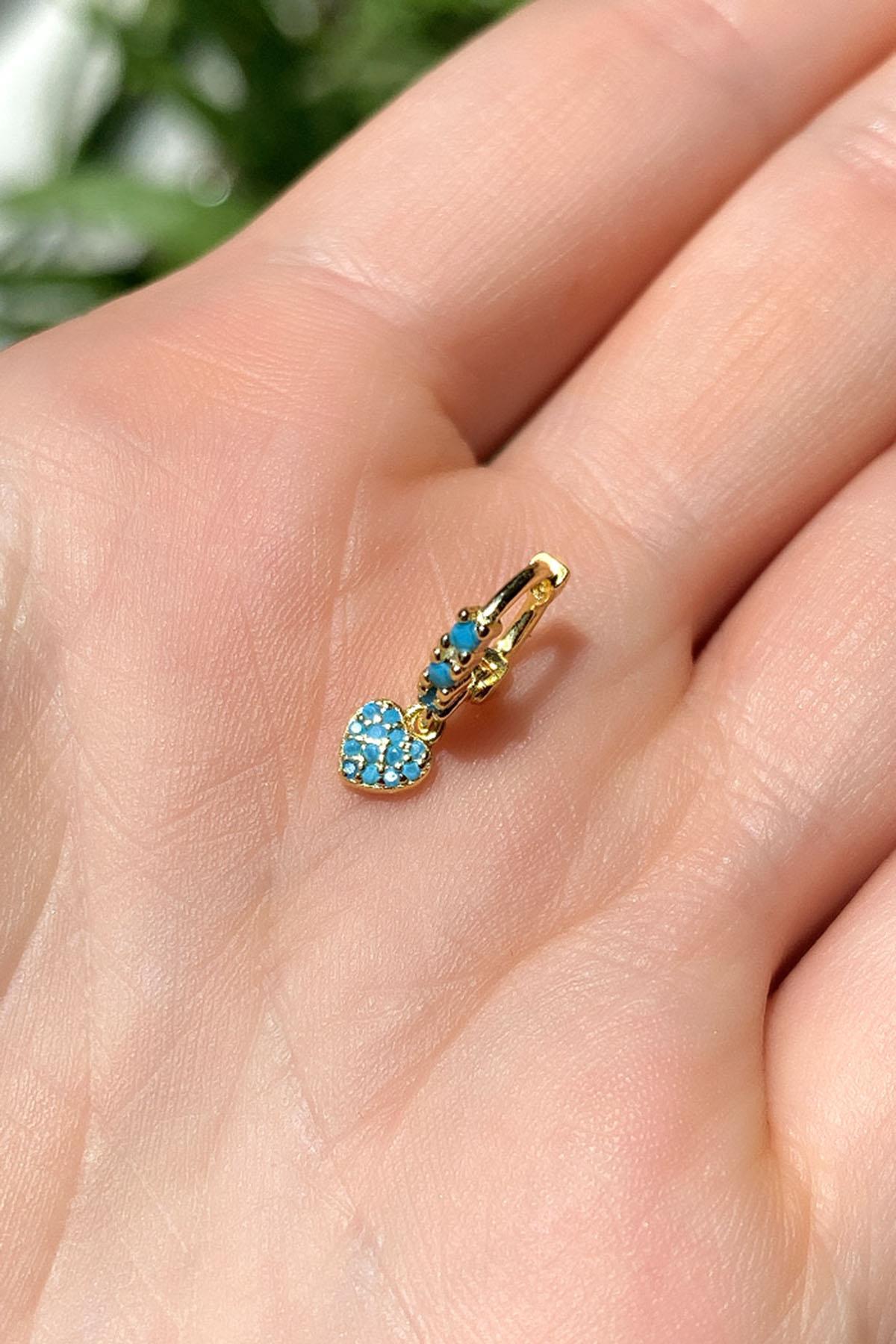 Kalpli Halka Piercing Küpe