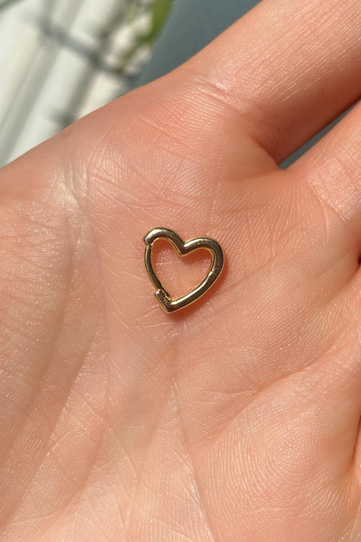 Kalp Piercing Küpe