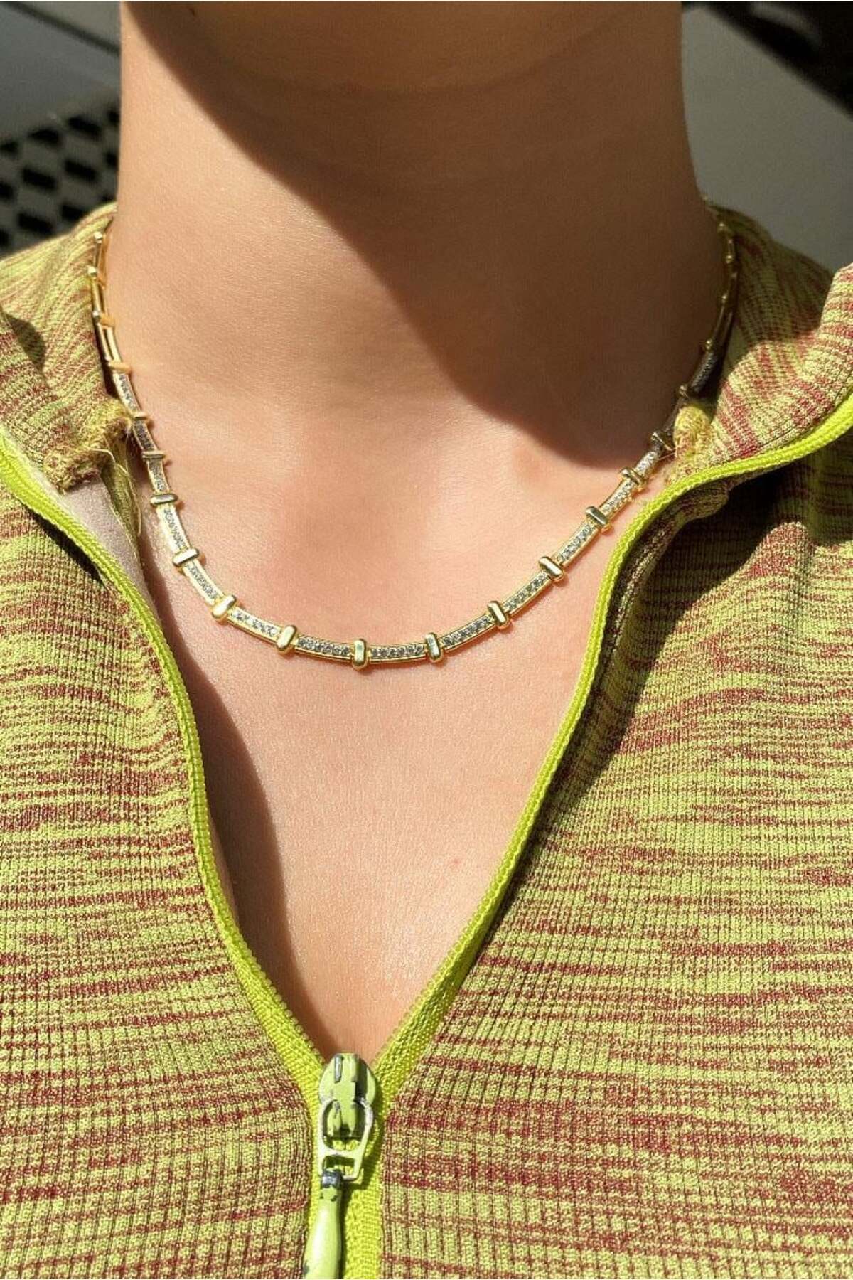 Taşlı Choker Kolye