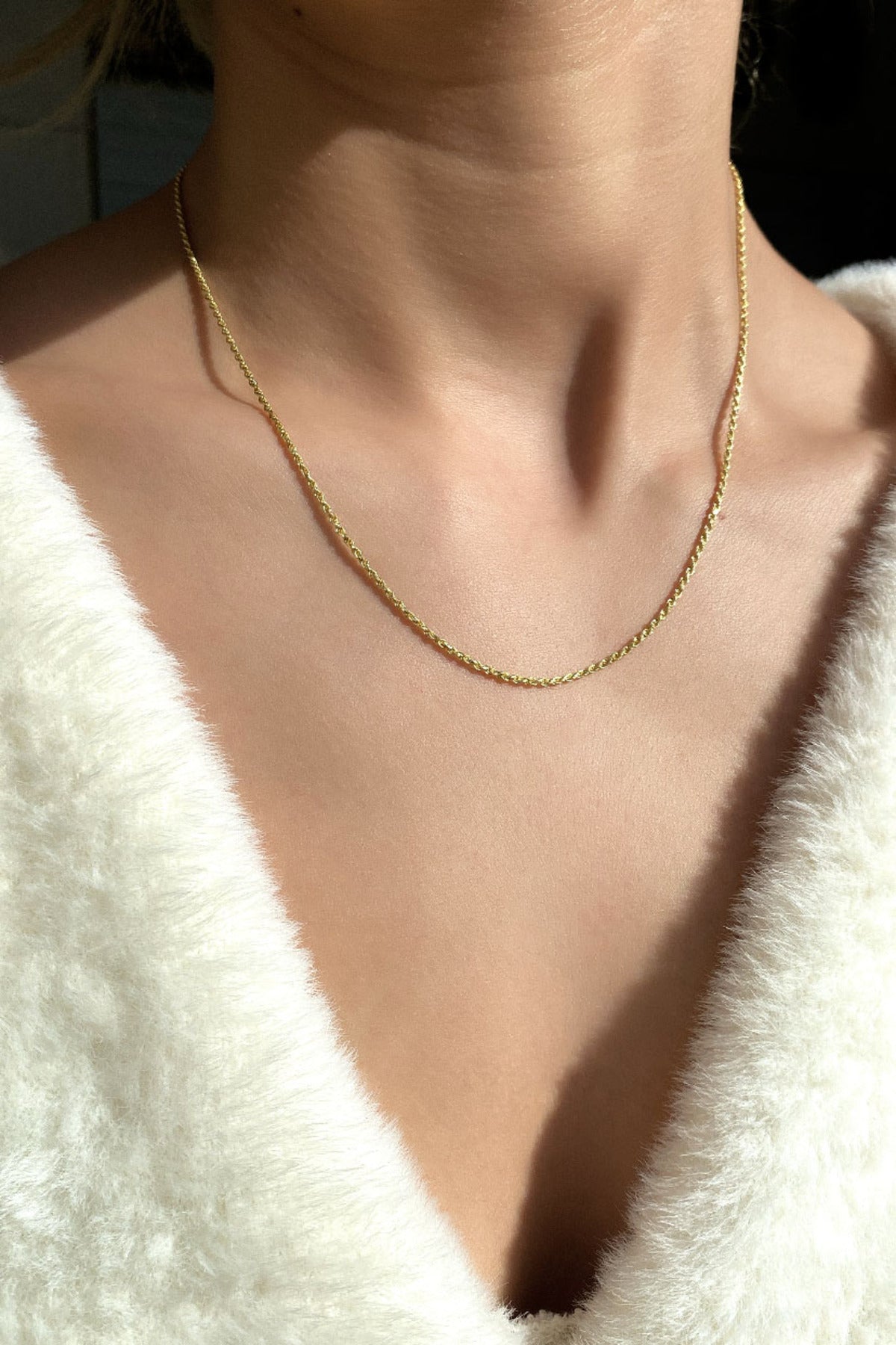 1 mm Burgu Zincir Kolye
