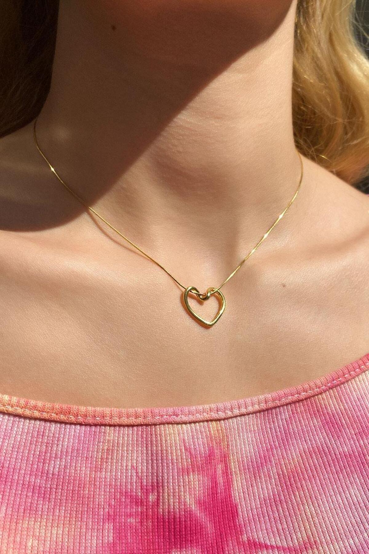 925 Ayar Gümüş, Silver, Kalp Choker Kolye, Sevgililer Günü