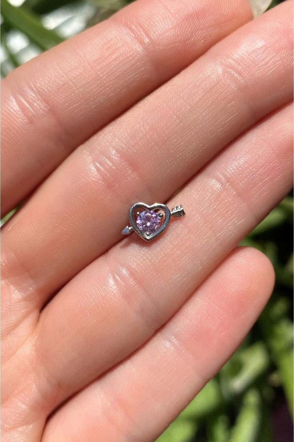 Kalp ve Ok Piercing Küpe