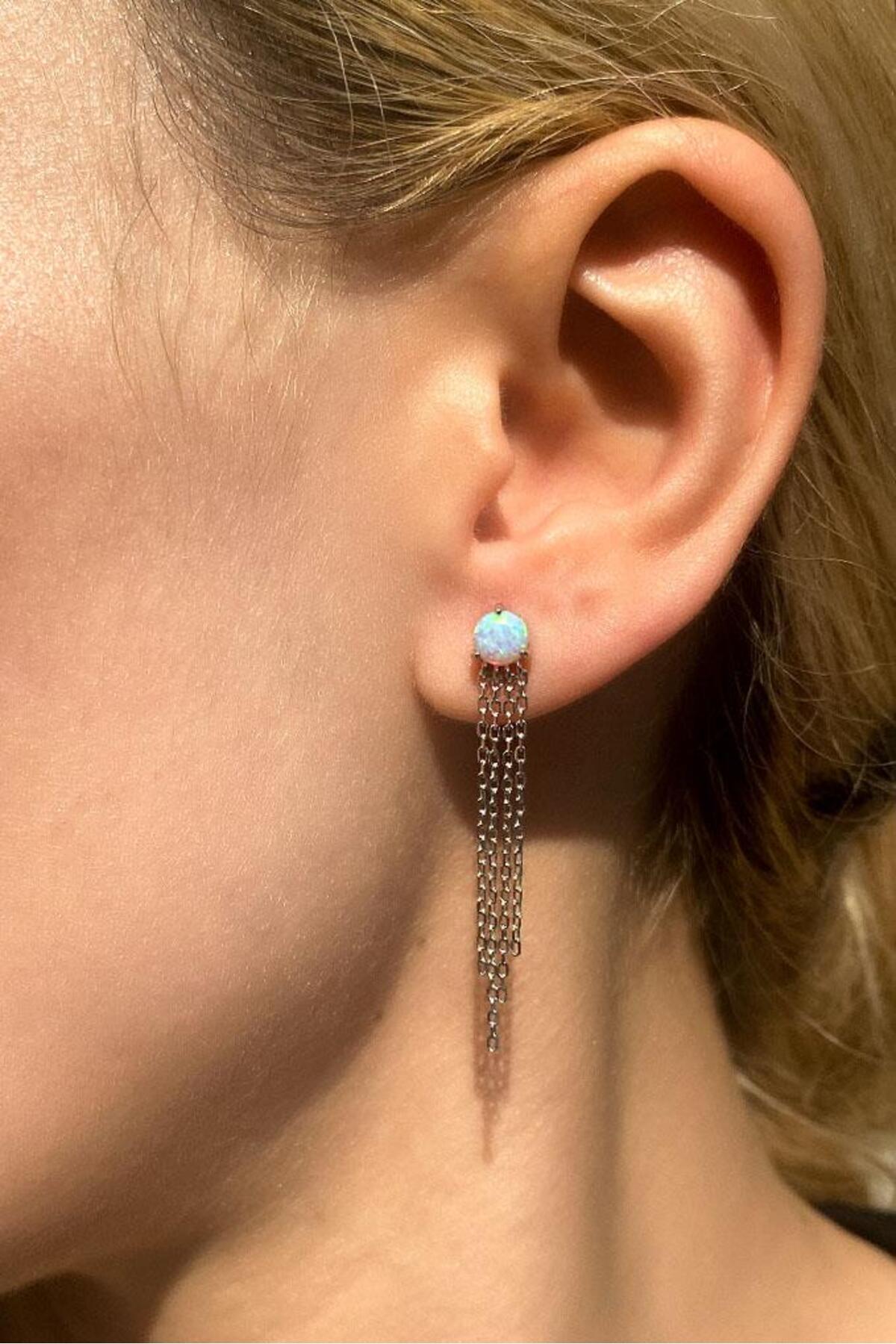 Opal Taşlı, Sallantılı Küpe