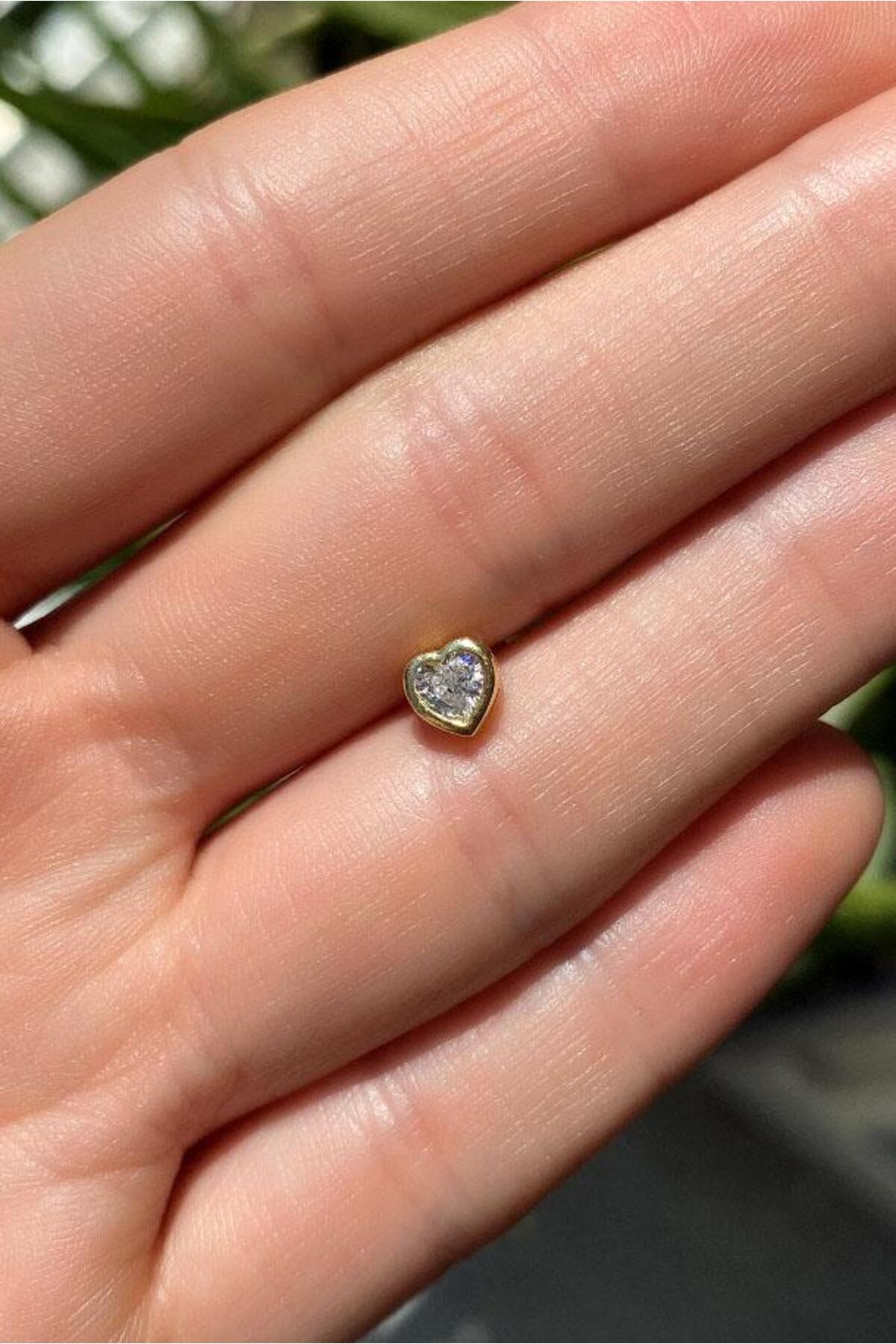 Kalp Piercing Küpe