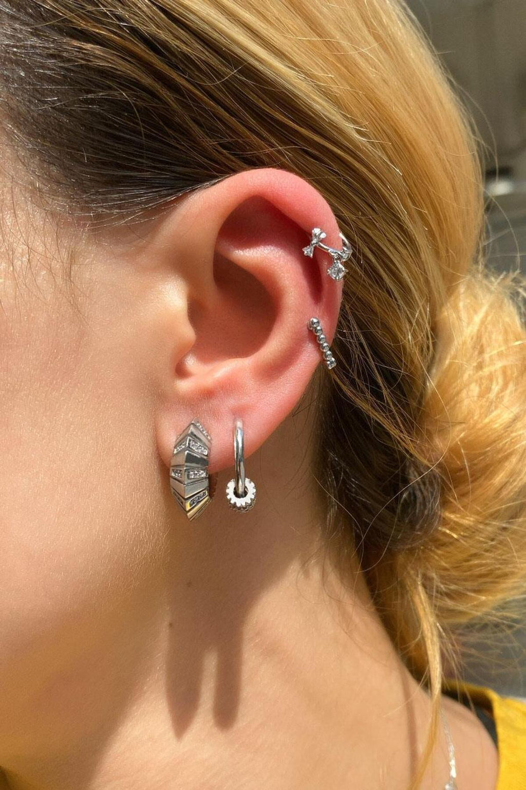 Fiyonk Tasarım Halka Piercing Küpe