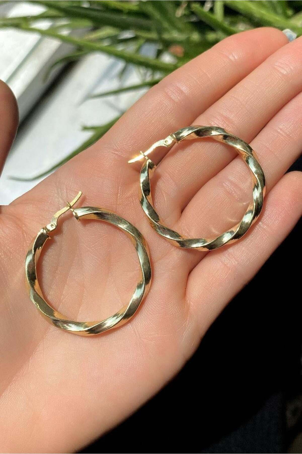 3,5 cm Burgu Halka Küpe