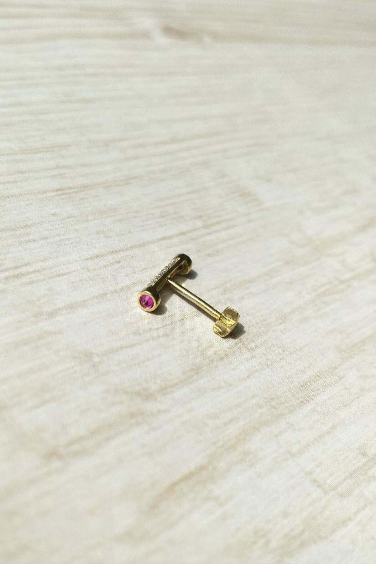 Çizgi Piercing Küpe