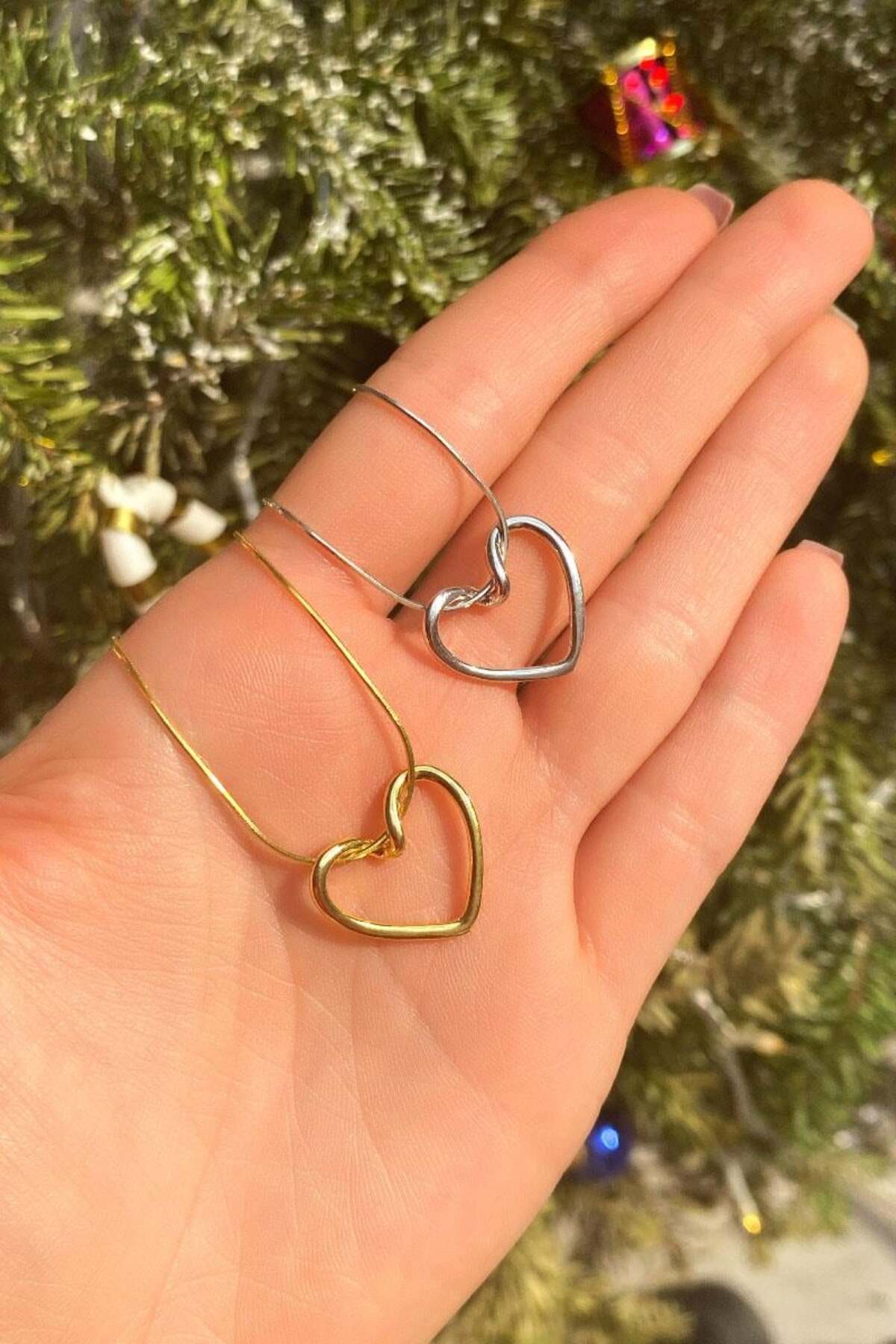 925 Ayar Gümüş, Silver, Kalp Kolye, Sevgililer Günü
