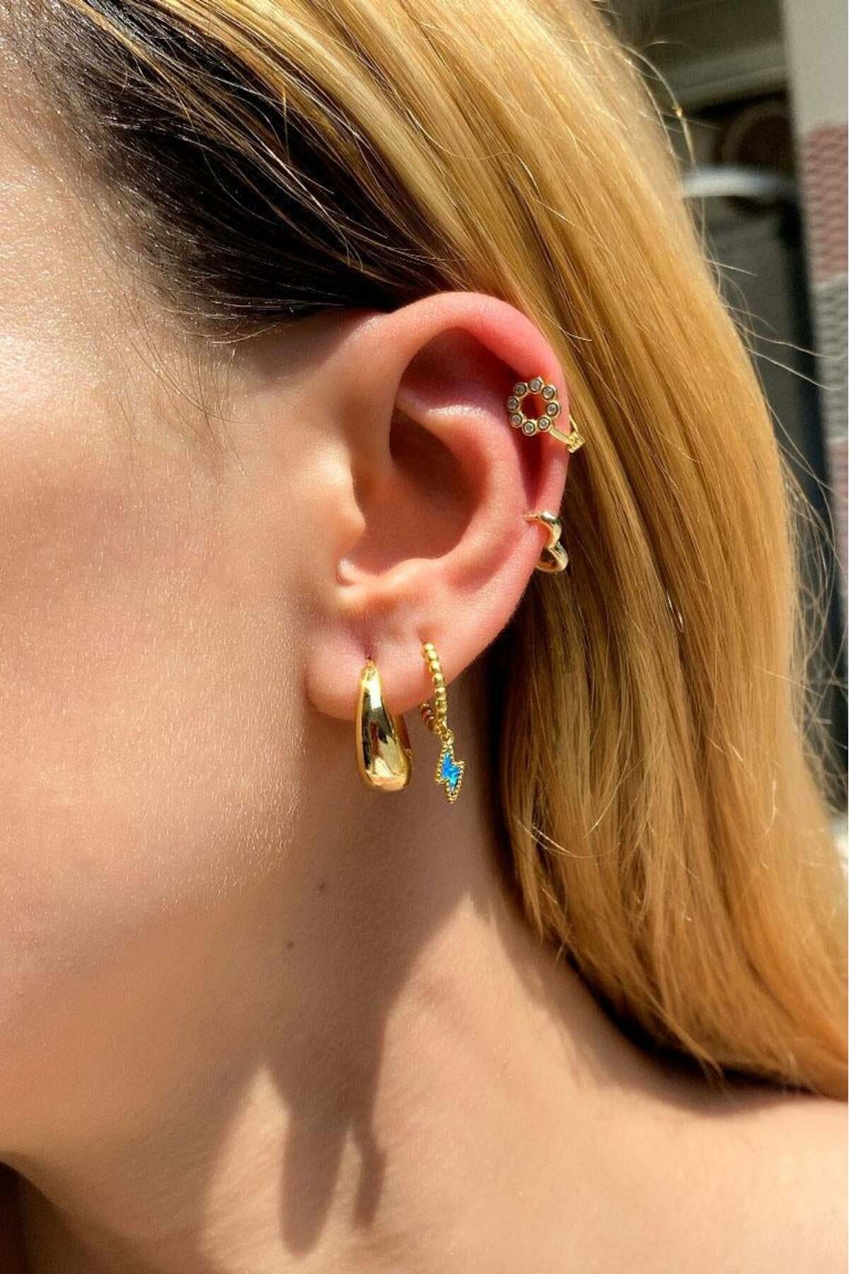 Kalp Piercing Küpe