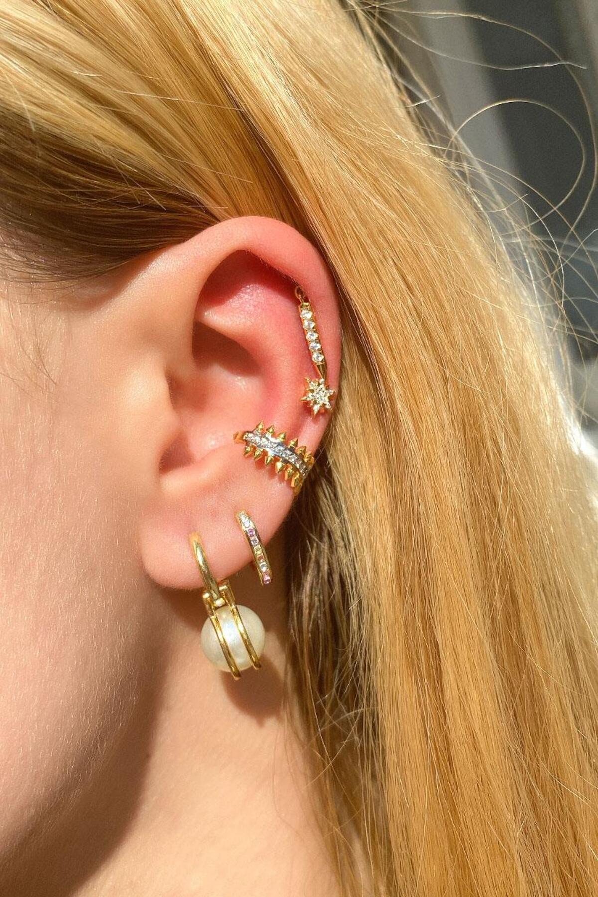 Sallantılı Piercing Küpe