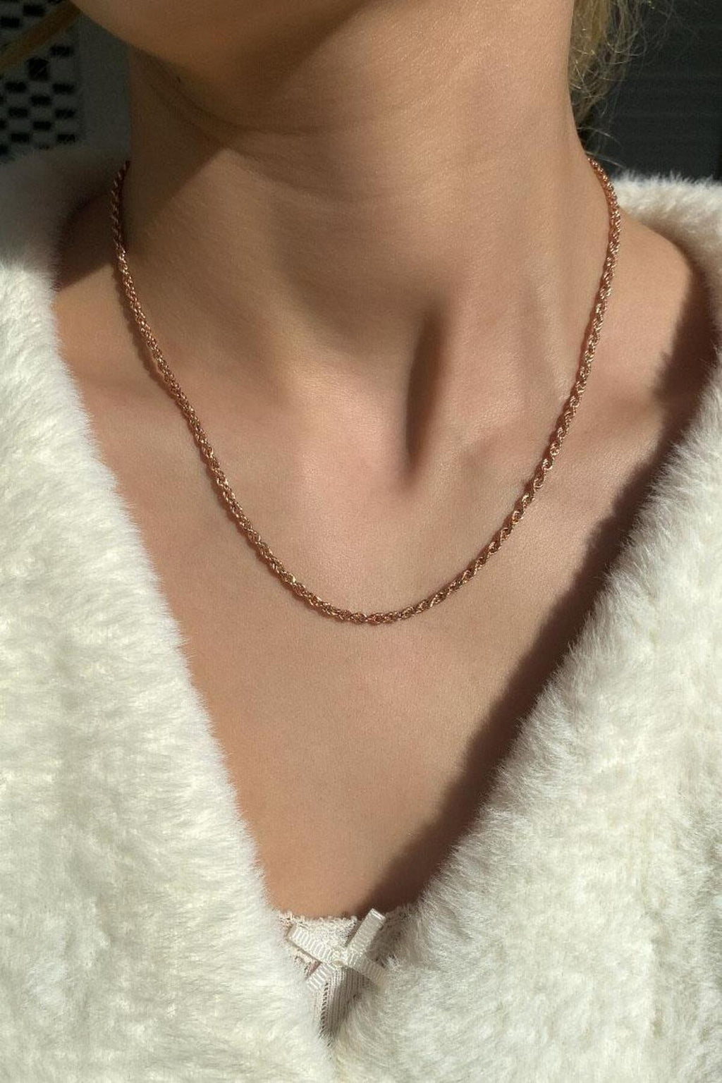 3 mm Burgu Zincir Kolye