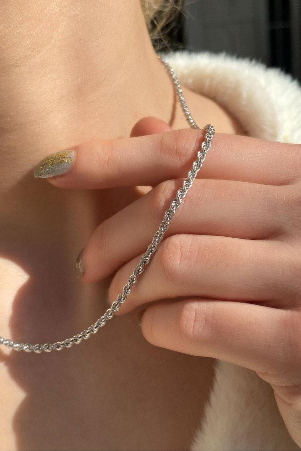 3 mm Burgu Zincir Kolye