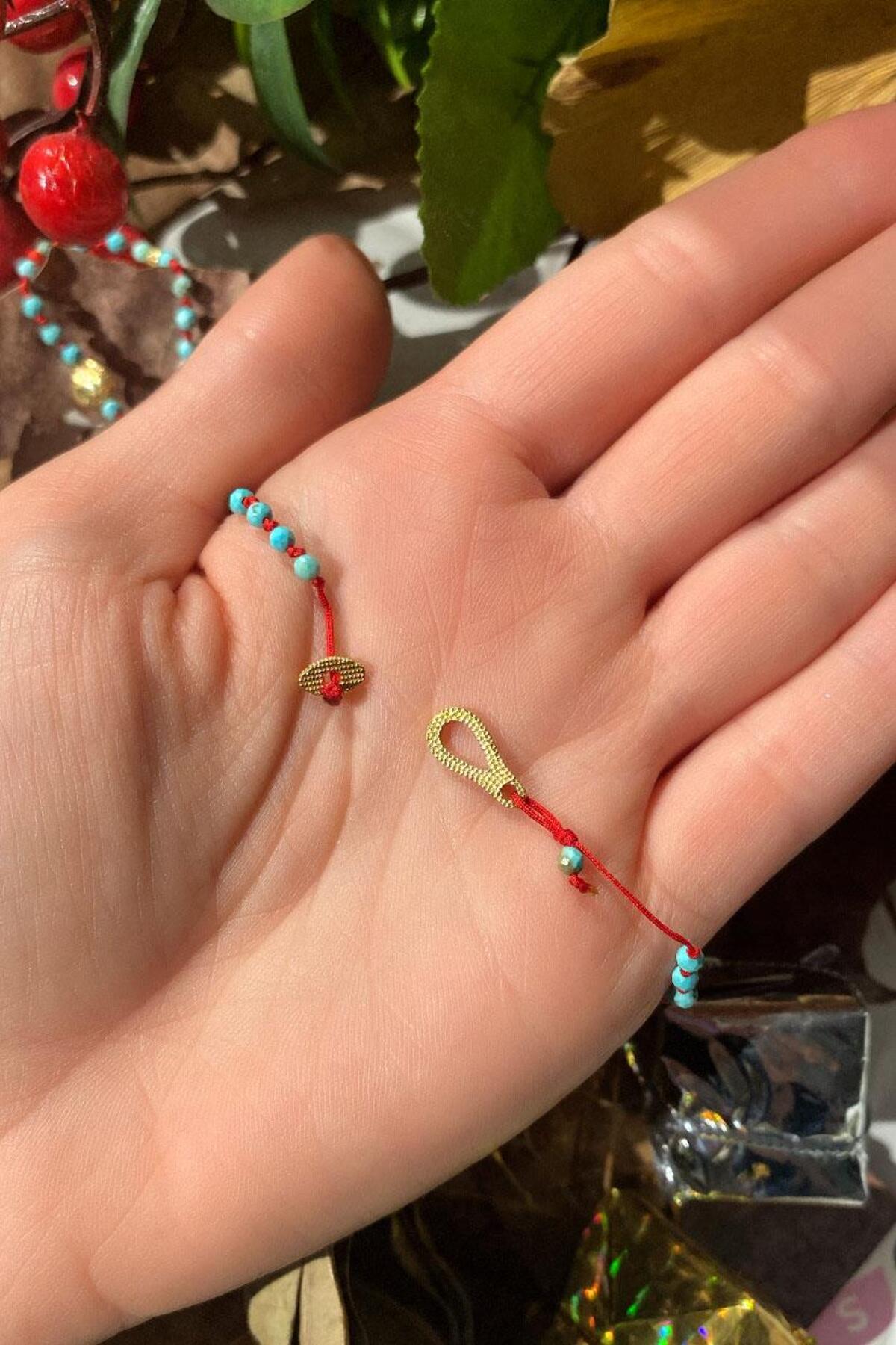 925 Ayar Gümüş, 14 Ayar Gold, Doğal Taşlı, Firuze Taşlı, Red Jasper (Kırmızı Jaspis), Kolye