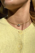 Badem Taşlı Choker Kolye