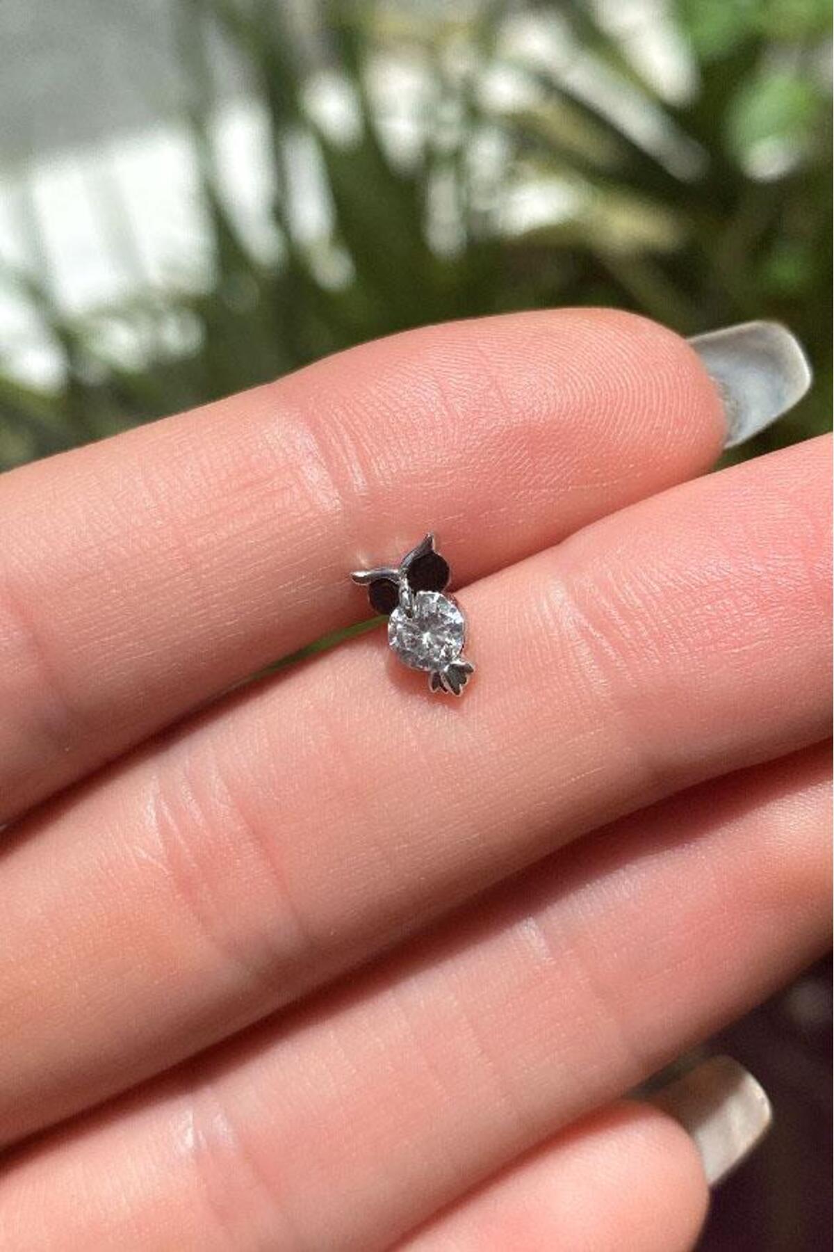 Baykuş Piercing Küpe