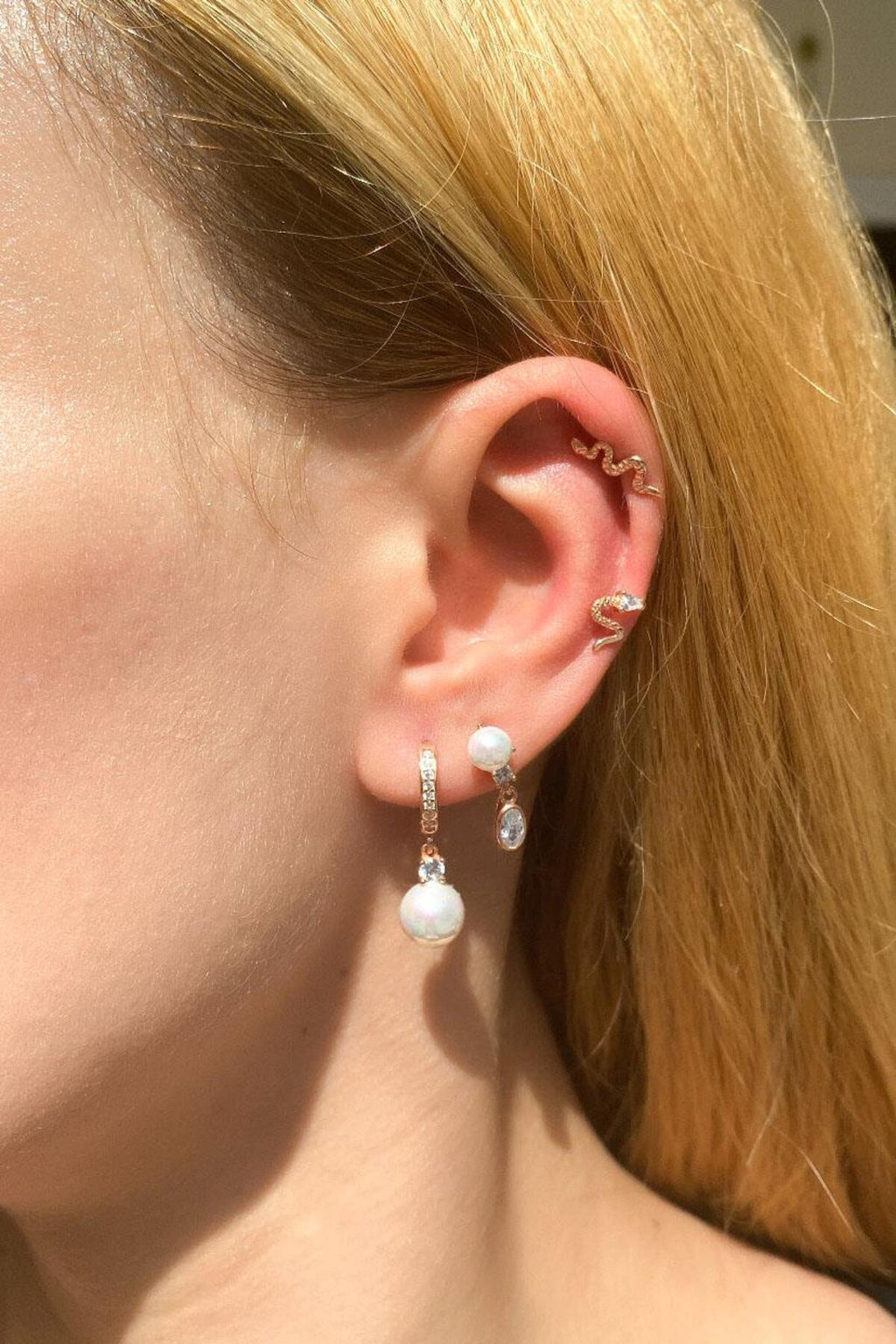 Yılan Piercing Küpe