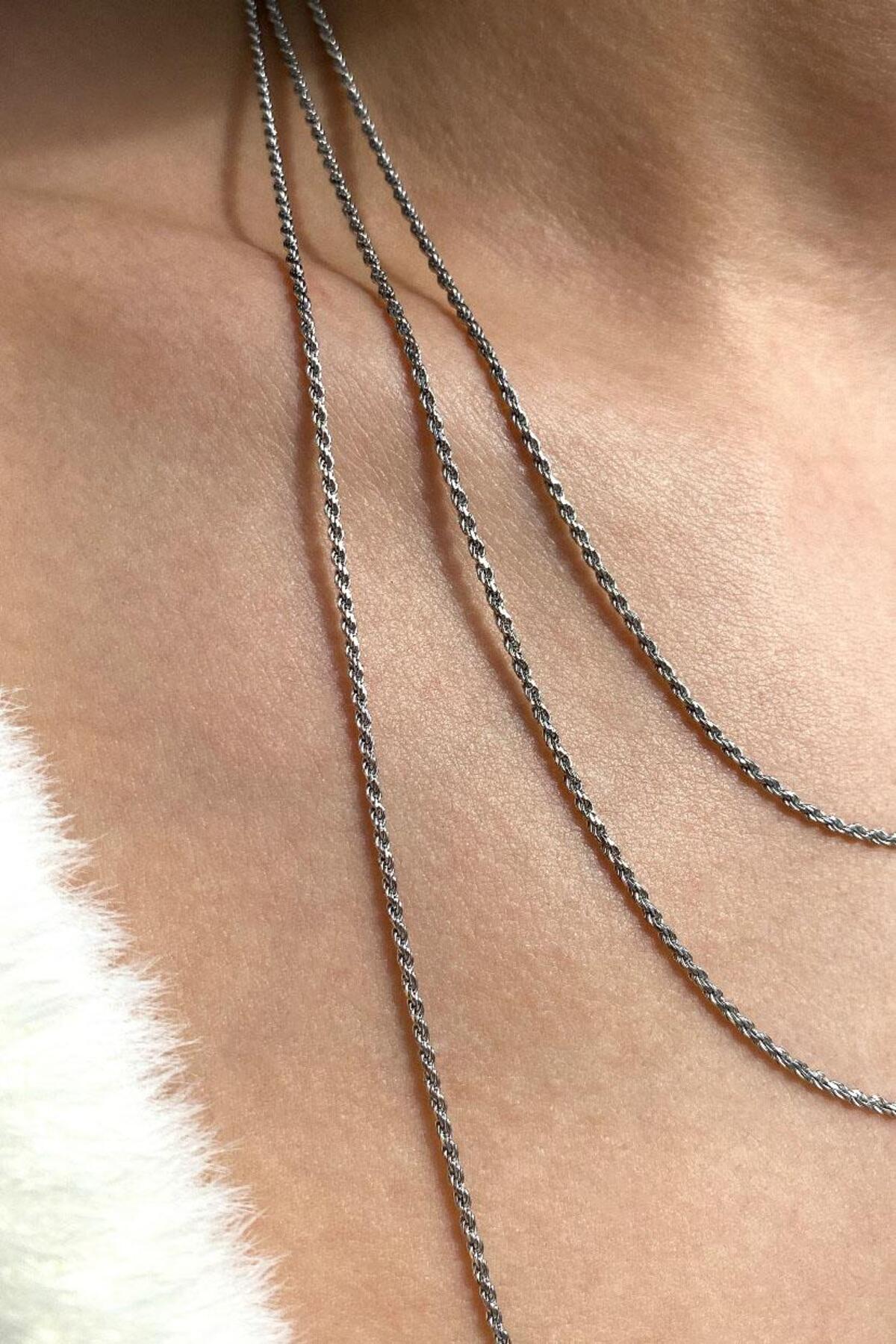 1 mm Burgu Zincir Kolye