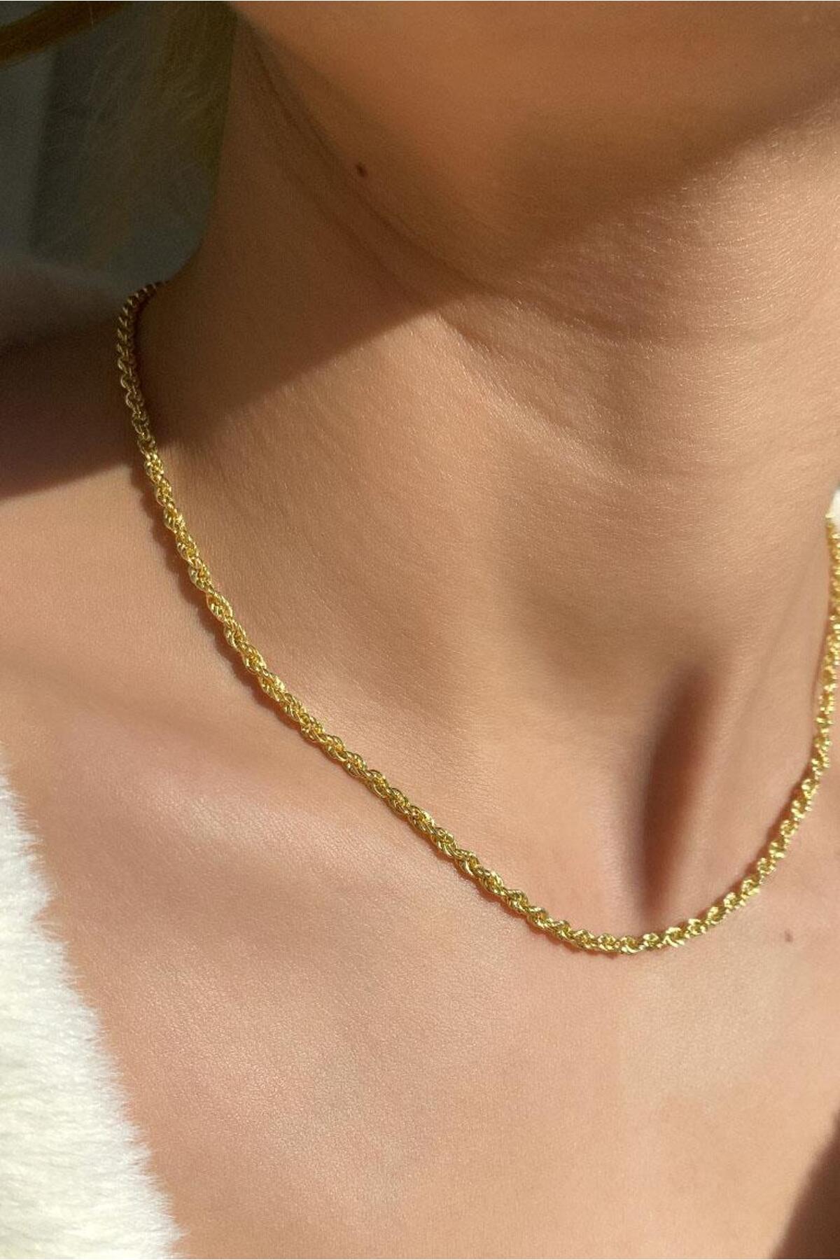 3 mm Burgu Zincir Kolye