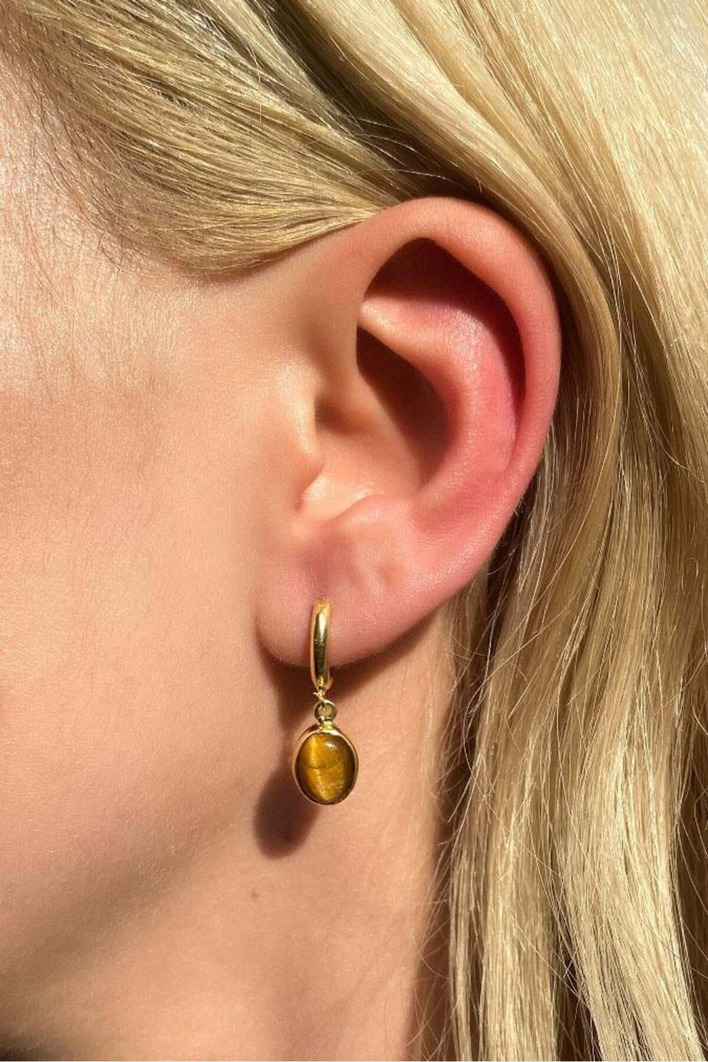 Oval Sallantılı Küpe