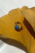 Opal Taşlı Halka Piercing Küpe