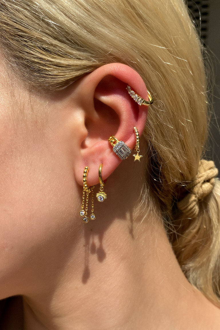 Yıldız Halka Piercing Küpe