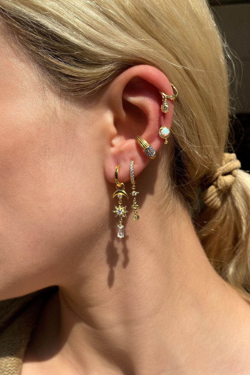 Uğur Böceği Halka Piercing Küpe