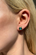 Opal Taşlı Minimal Yengeç Küpe